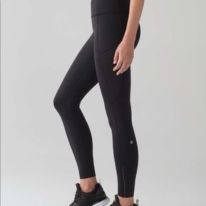 Lululemon Fast & Free 7/8 Tight Sz 4 Black